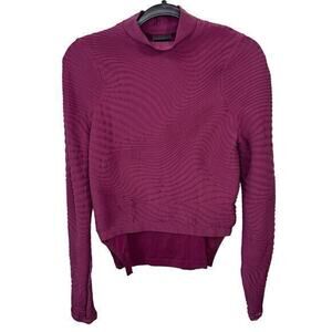 Nike City Ready Running Top Mock‎ Neck Burgundy Size S